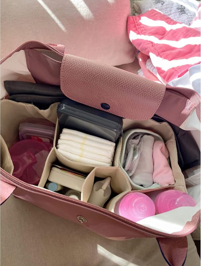 Comicfs Baby Diaper Bag Insert Organizer (Dimensions: 12 X 6.4 X 8 Inch, Khaki) - Image 2